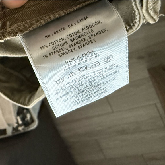 Anthropologie|Relaxed striped chino pants in olive color,size 27•••Boho style - Picture 11 of 14